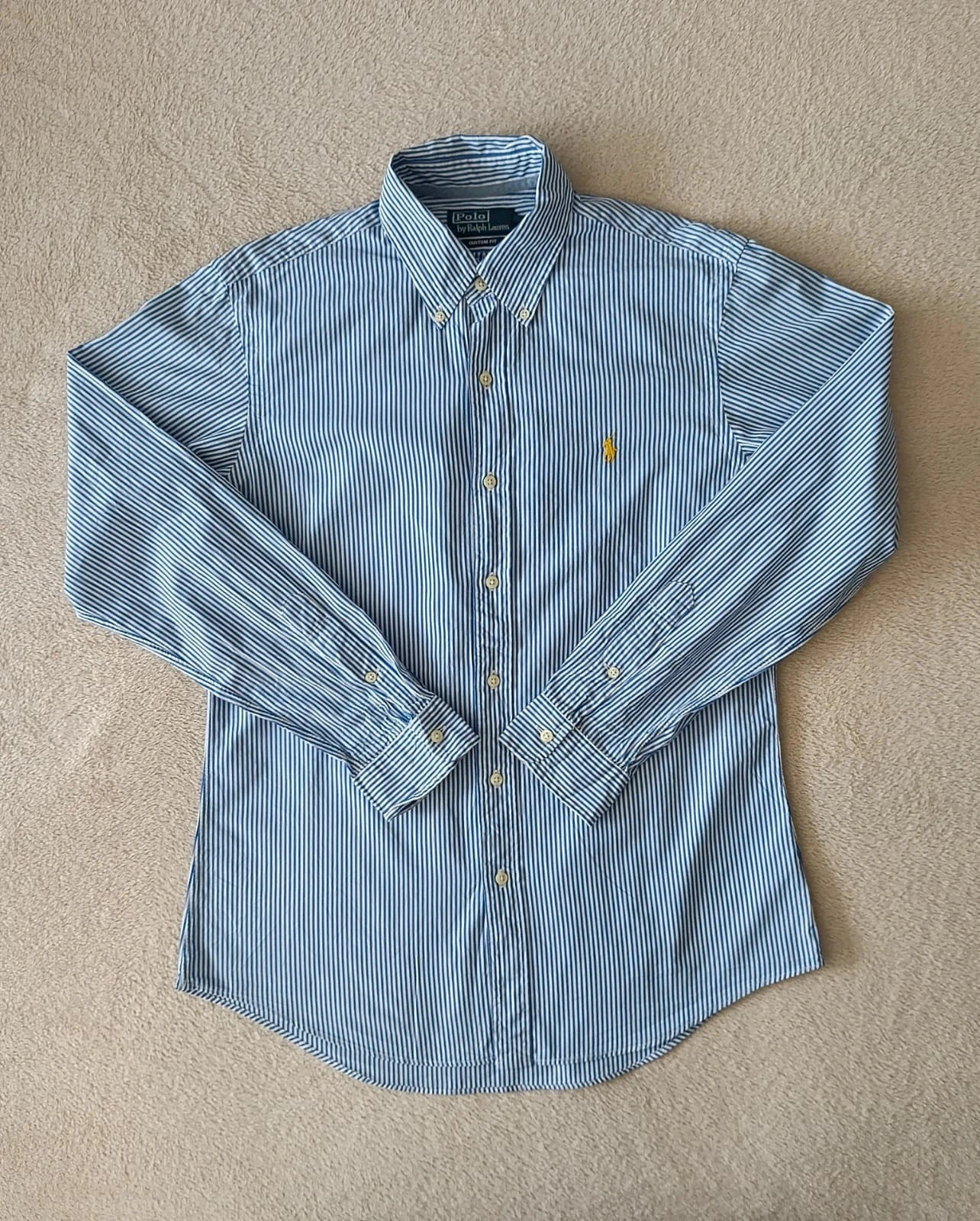 Polo Ralph Lauren blauw gestreept overhemd wit Maat M – photo 2